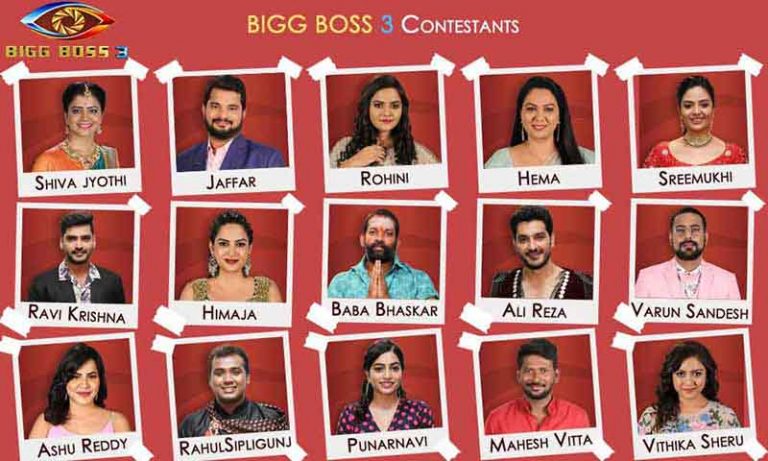 Bigg Boss Telugu Season 5 Contestants List Bigg Boss 5 Telugu Mobile